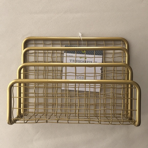 3 Section Metal Desk Organizer - Picture 3 of 10